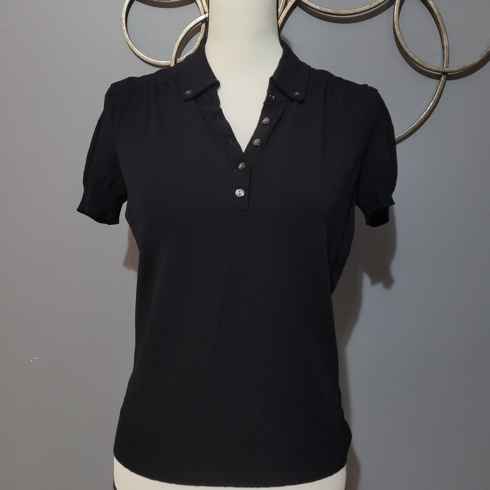 AK Anne Klein Women's Short Sleeve Top